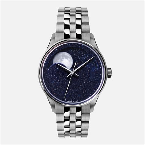 mens blue c1 moonphase luxury watch 40.5mm face